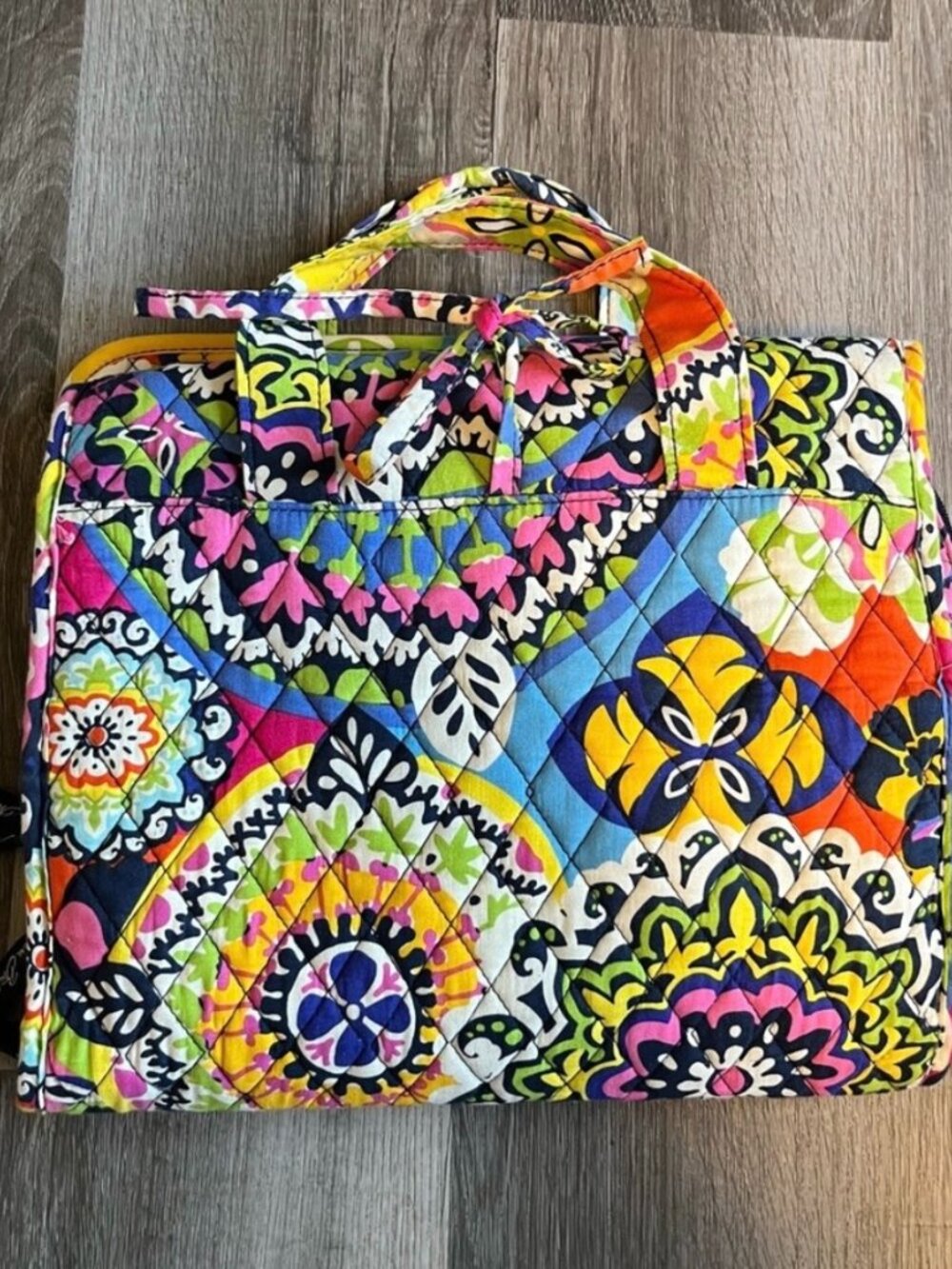 vera bradley travel makeup bag